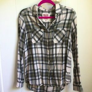 Mossimo Boyfriend Fit Plaid Flannel Shirt